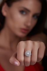 Stellar Square-18K White Gold-Diamond Ring-Womens Jewelry