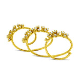 Dynamic Radiance-18K Yellow Gold-3 Fingered Flexible-Diamond Ring