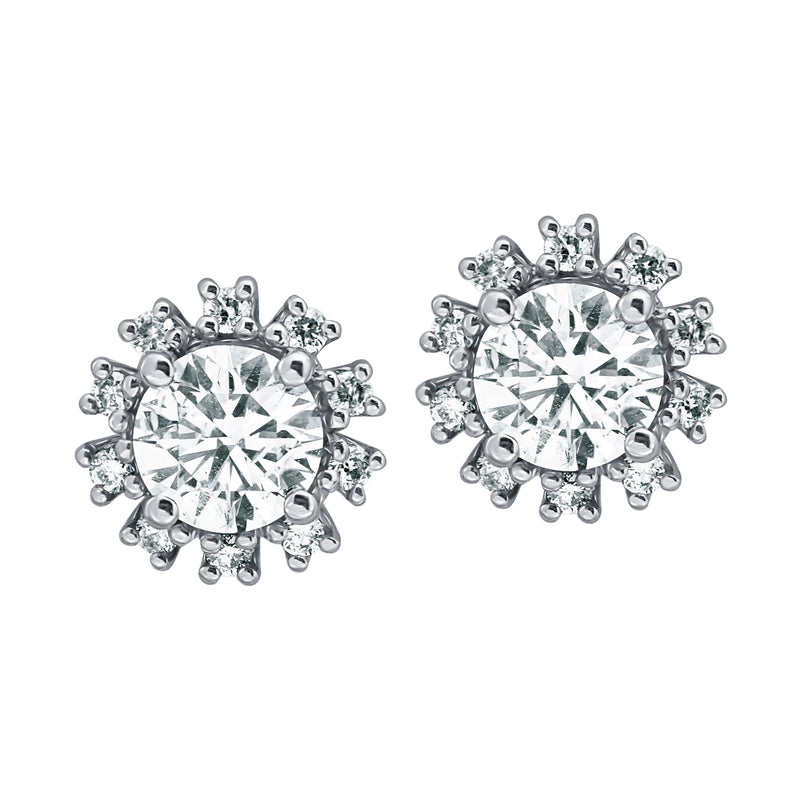 Eternal-18K White Gold-Diamond Earring-Womens Jewelry