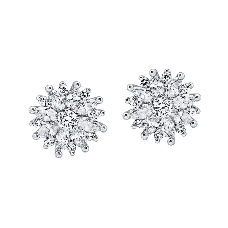 Starry Whispers-18K White Gold-Diamond Earring-Womens Jewelry