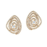 Cosmos-18K Yellow Gold-Diamond Earring