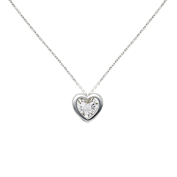 Rhythms of Love-Heart Shape Diamond Pendant-18K Gold