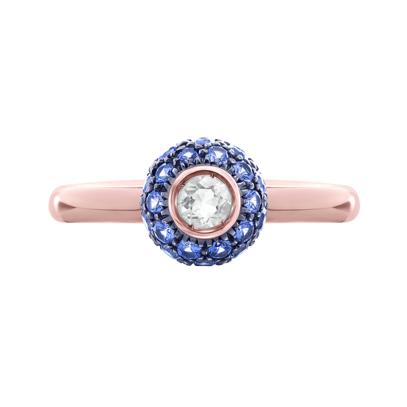 Celestial Harmony-18K Rose Gold-Semi Precious Stone ring