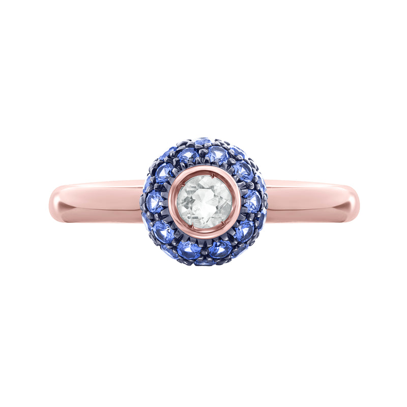 Harmony-18K Rose Gold-Semi Precious Stone Ring-Womens Jewelry