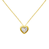 Rhythms of Love-Heart Shape Diamond Pendant-18K Gold
