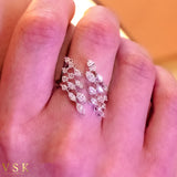 Ethereal Net-18K White Gold-Diamond Ring-Womens Jewelry