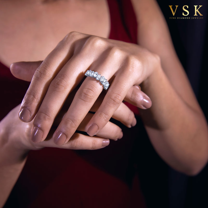 Infinity-18K White Gold-Round Cut Diamond Ring-Womens Jewelry