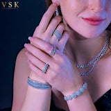 Luminescent Orbit | 18K White Gold | Diamond Ring | Womens Jewelry