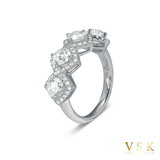 Luminescent Orbit-18K White Gold-Diamond Ring-Womens Jewelry