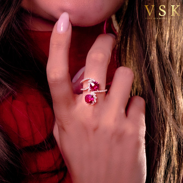 Amethyst Bloom-18K Yellow Gold-Diamond Ring