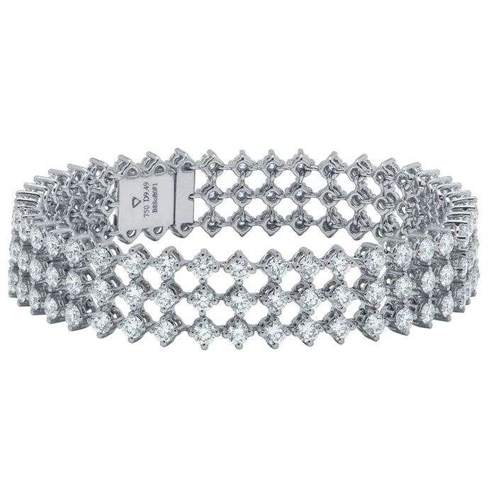 Naught-18K White Gold-Diamond Bracelet-Womens Jewelry