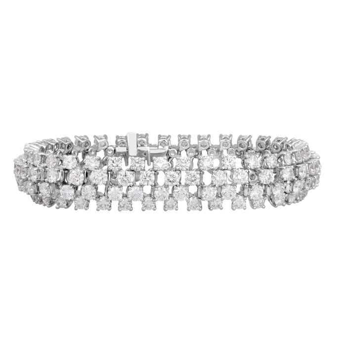 Cosmic Infinity-18K White Gold-Diamond Bracelet