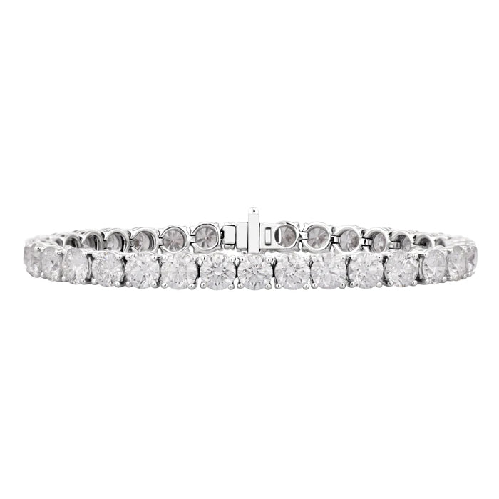 Radiant Circlet-18K White Gold-Diamond Bracelet-Womens Jewelry