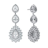 ﻿Nirvana Nalin-18K White Gold-Diamond Earring-Womens Jewelry