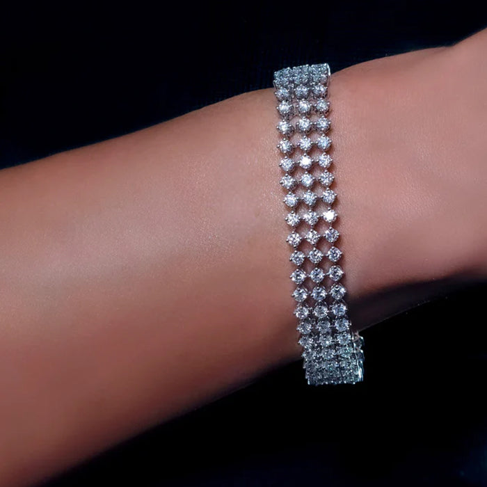 Naught-18K White Gold-Diamond Bracelet-Womens Jewelry