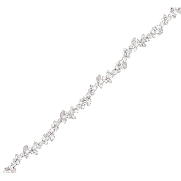 Destiny's Embrace-18K White Gold-Diamond Bracelet